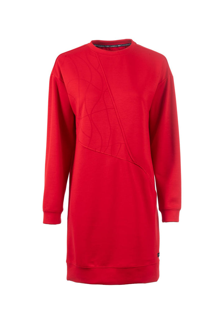 SOQUESTO Sweatkleid mit Ziernähten
