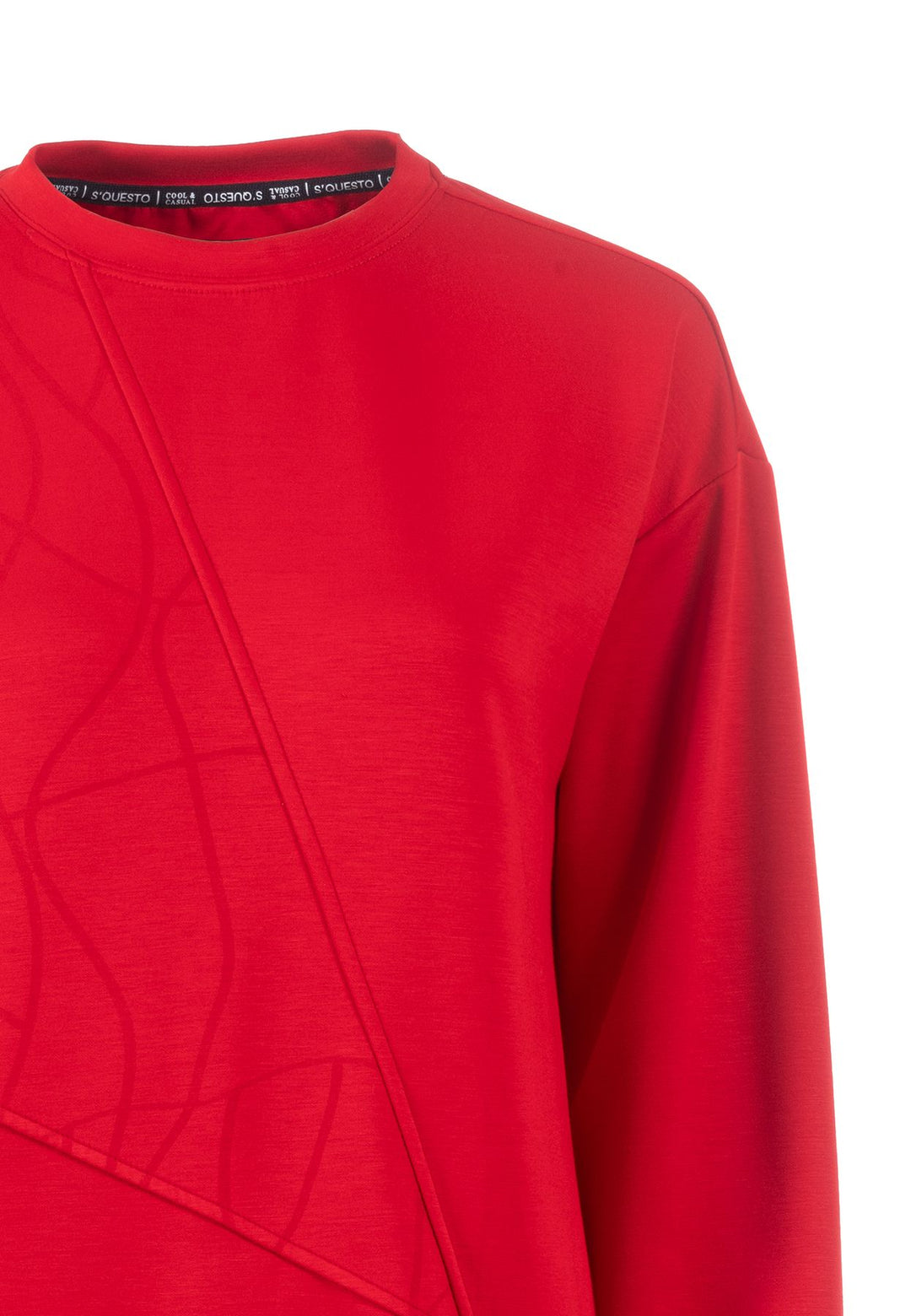 SOQUESTO Sweatkleid mit Ziernähten