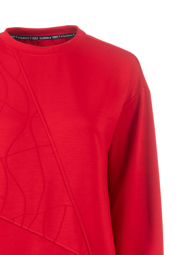 SOQUESTO Sweatkleid mit Ziernähten