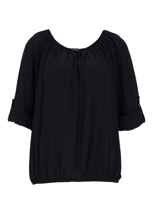 Damen Blusenshirt Gummizug