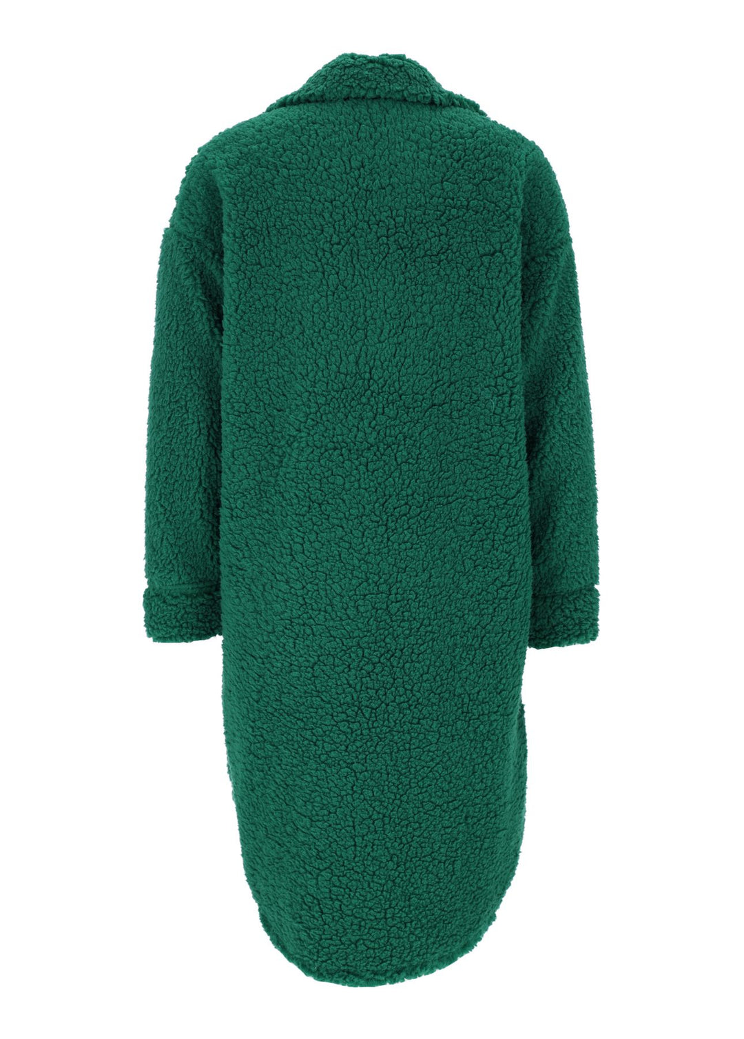 Damen Teddy Blusenjacke mit Stehkragen und Brusttaschen – Verde Gucci/Grün