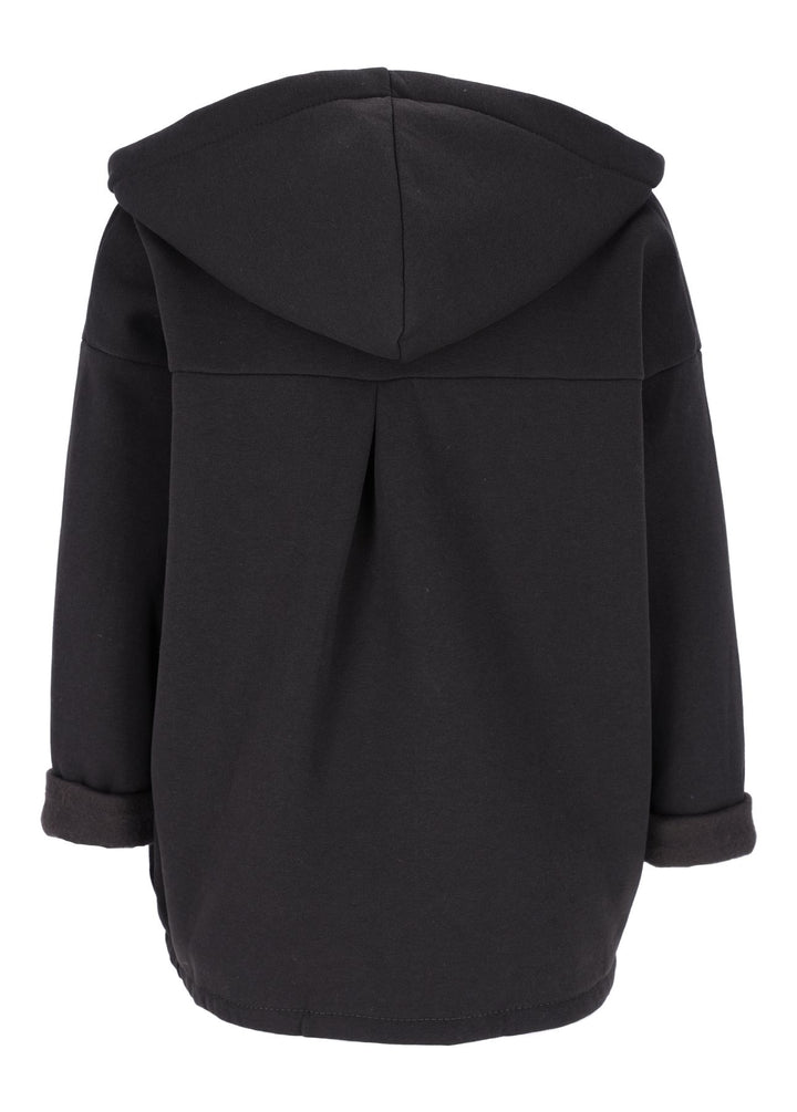 Damen Sweatjacke mit Leo-Details– Militärgrün