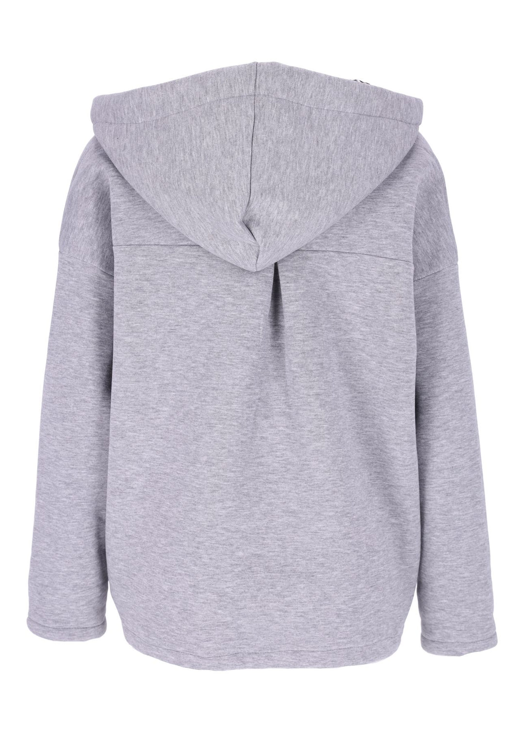Damen Sweatjacke mit Leo-Details -Grau
