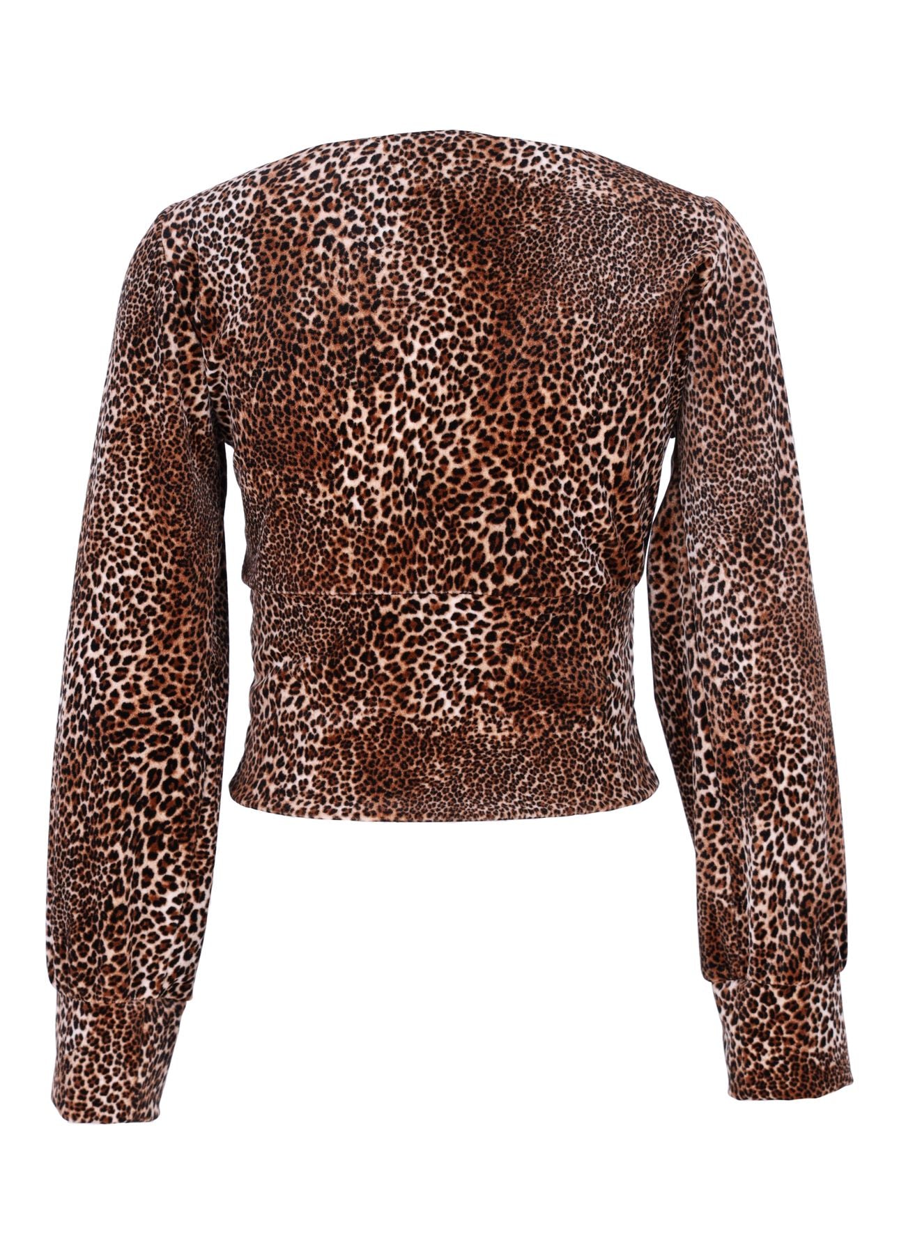 Damen Shirt Samt Leo