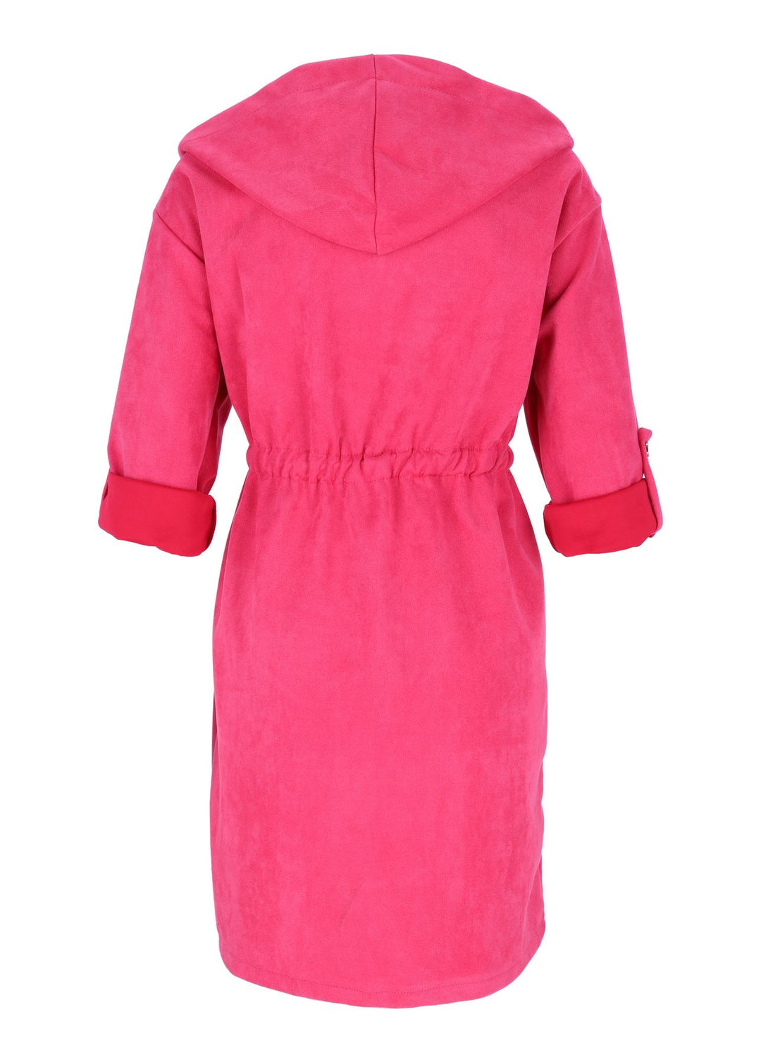 Velour Jacke Kapuze Lang