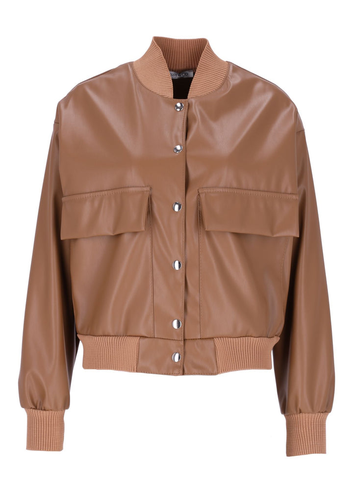 Bluson Jacke Lederoptik