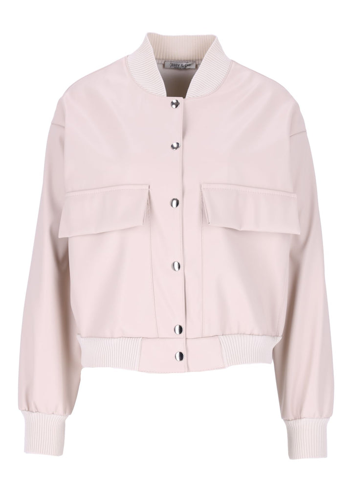 Bluson Jacke Lederoptik