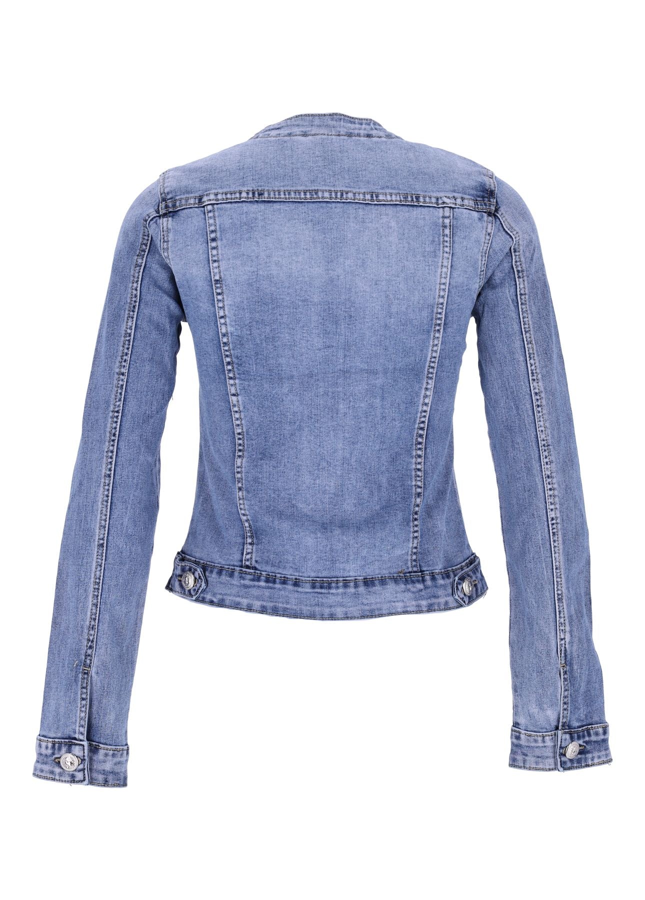 Damen Jeansjacke ohne Kragen