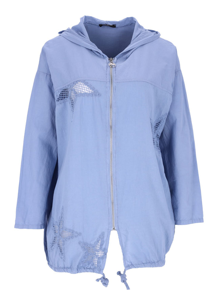 Damen Shirtjacke mit Kapuze