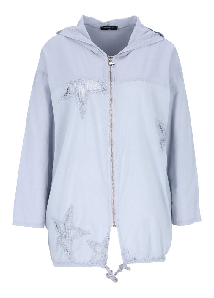Damen Shirtjacke mit Kapuze