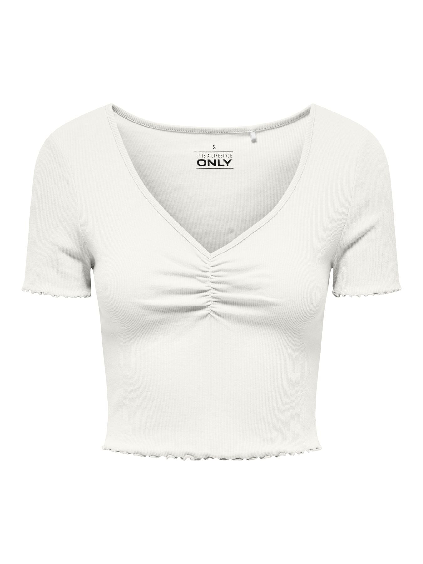 Damen ONLBETTY S/S V-NECK TOP