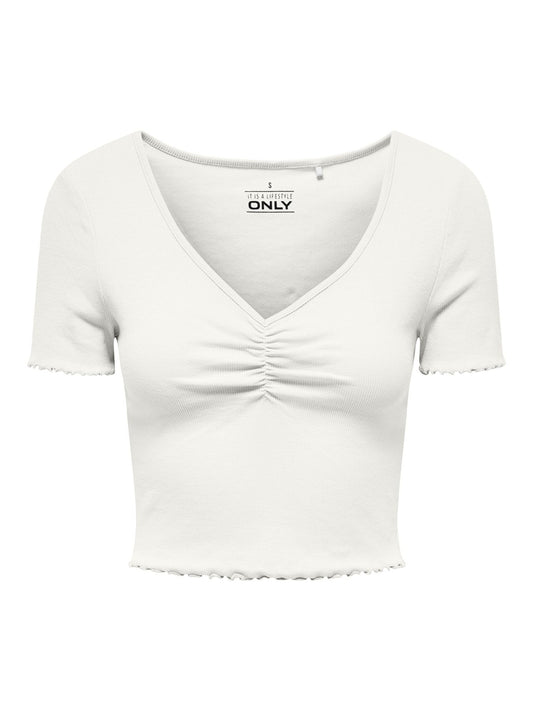 Damen ONLBETTY S/S V-NECK TOP