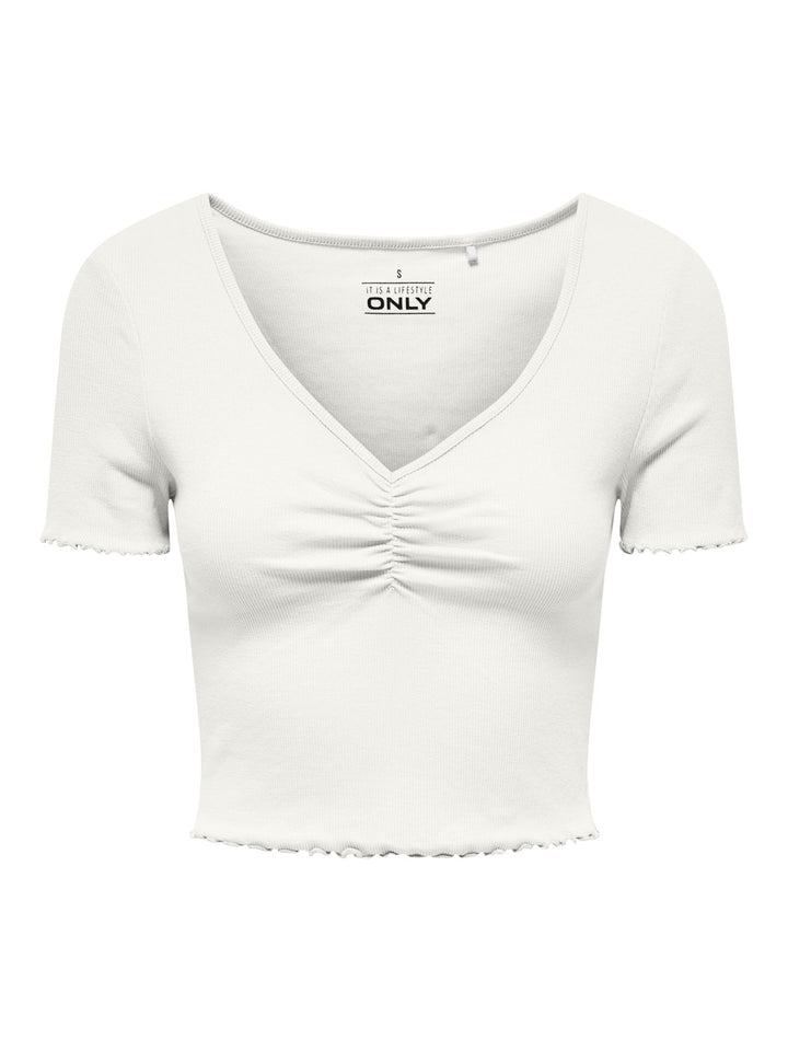 Damen ONLBETTY S/S V-NECK TOP