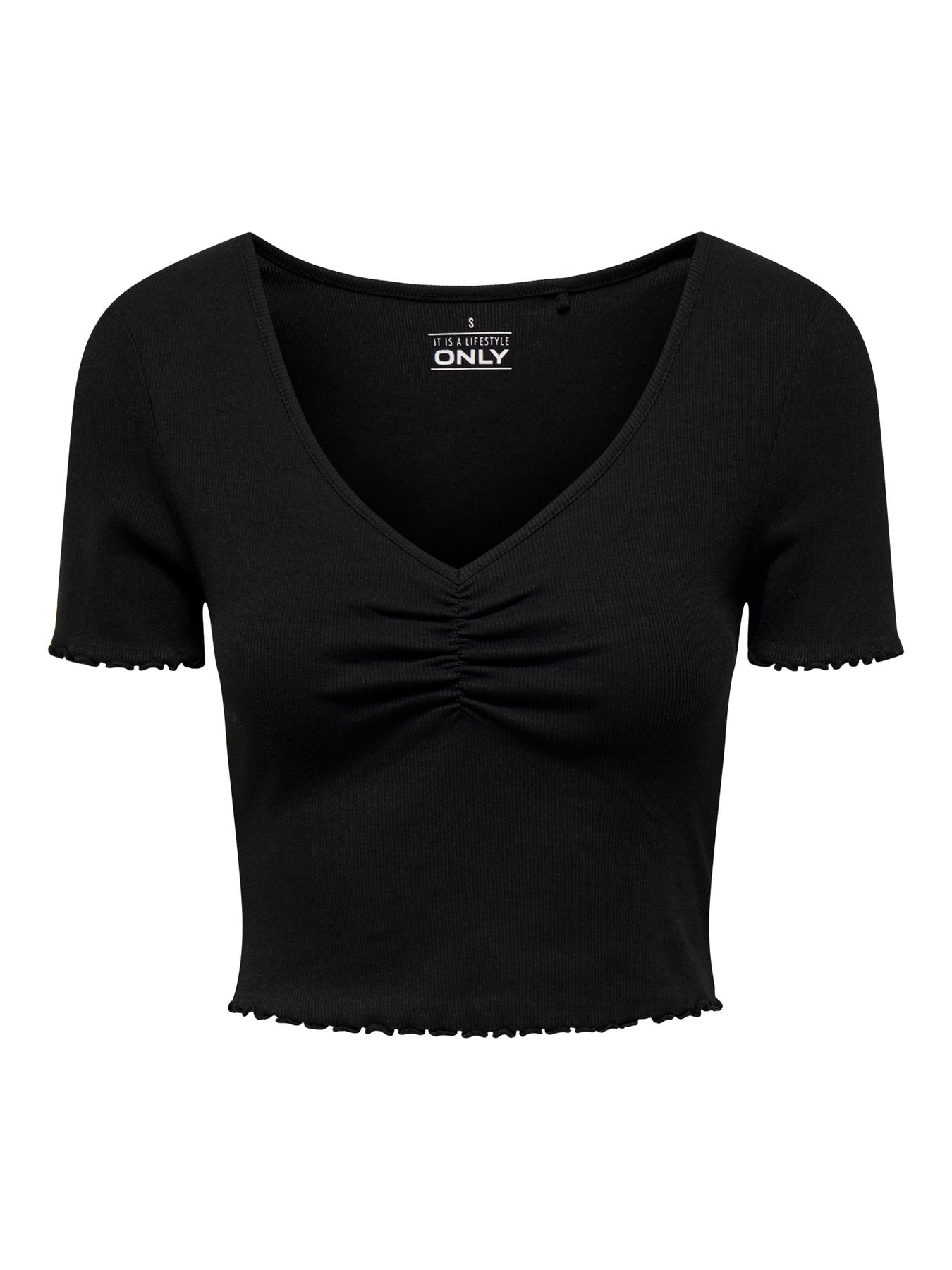 Damen ONLBETTY S/S V-NECK TOP