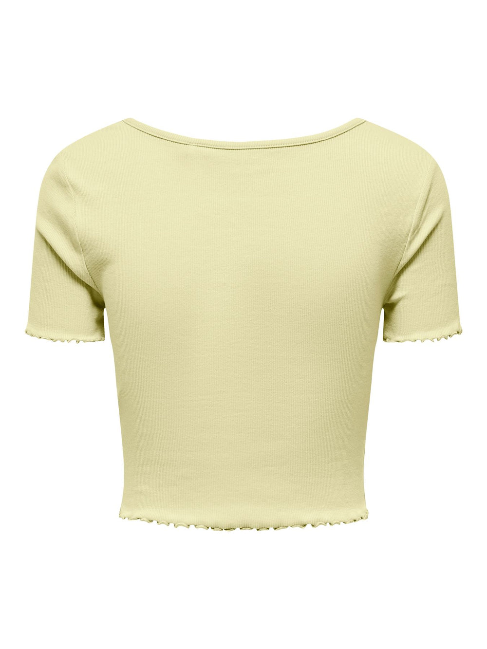 Damen ONLBETTY S/S V-NECK TOP Double Cream