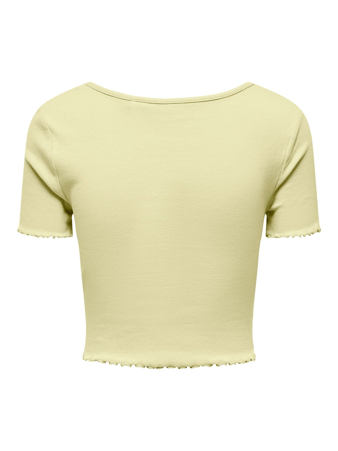 Damen ONLBETTY S/S V-NECK TOP Double Cream
