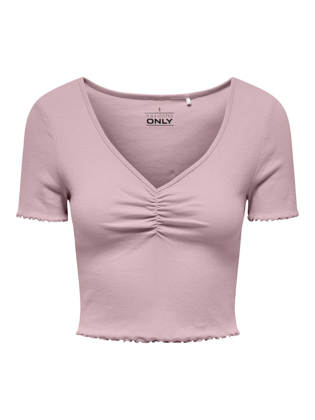 Damen ONLBETTY S/S V-NECK TOP Violet Ice