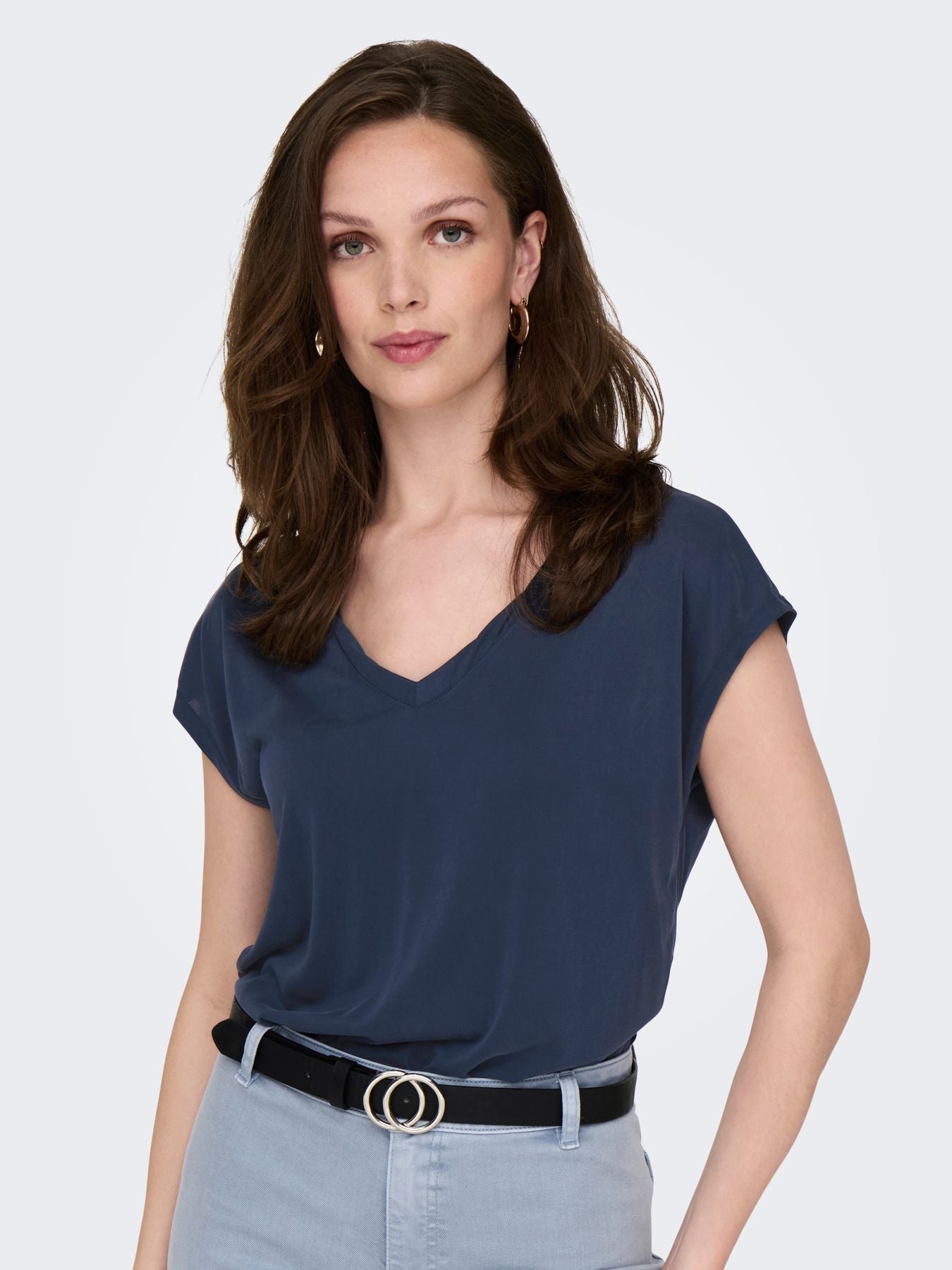 Damen ONLHANNAH S/S V-NECK TOP