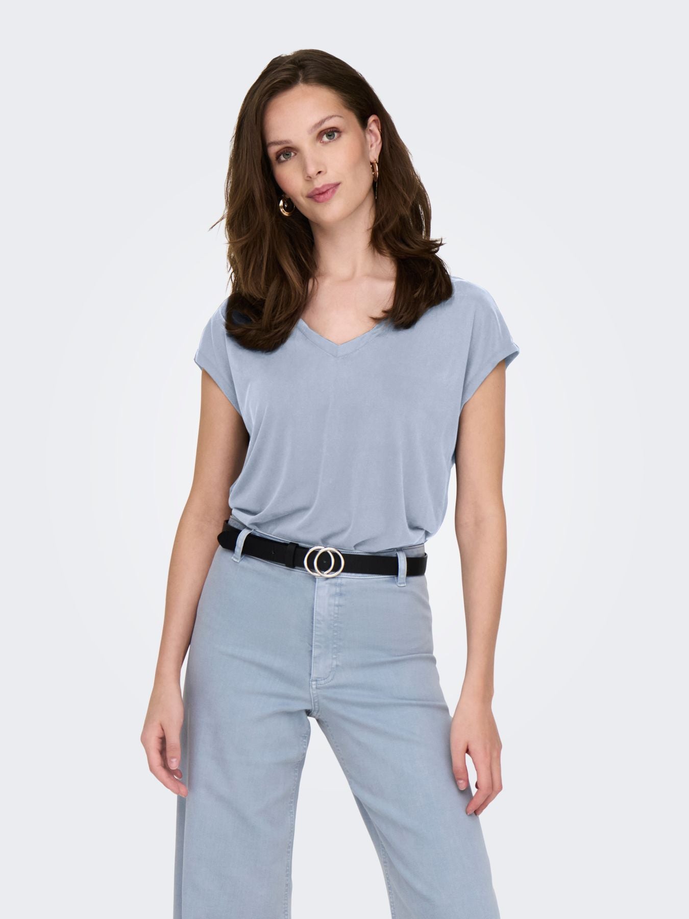 Damen ONLHANNAH S/S V-NECK TOP