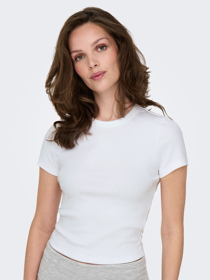 Damen ONLVAL S/S O-NECK TOP