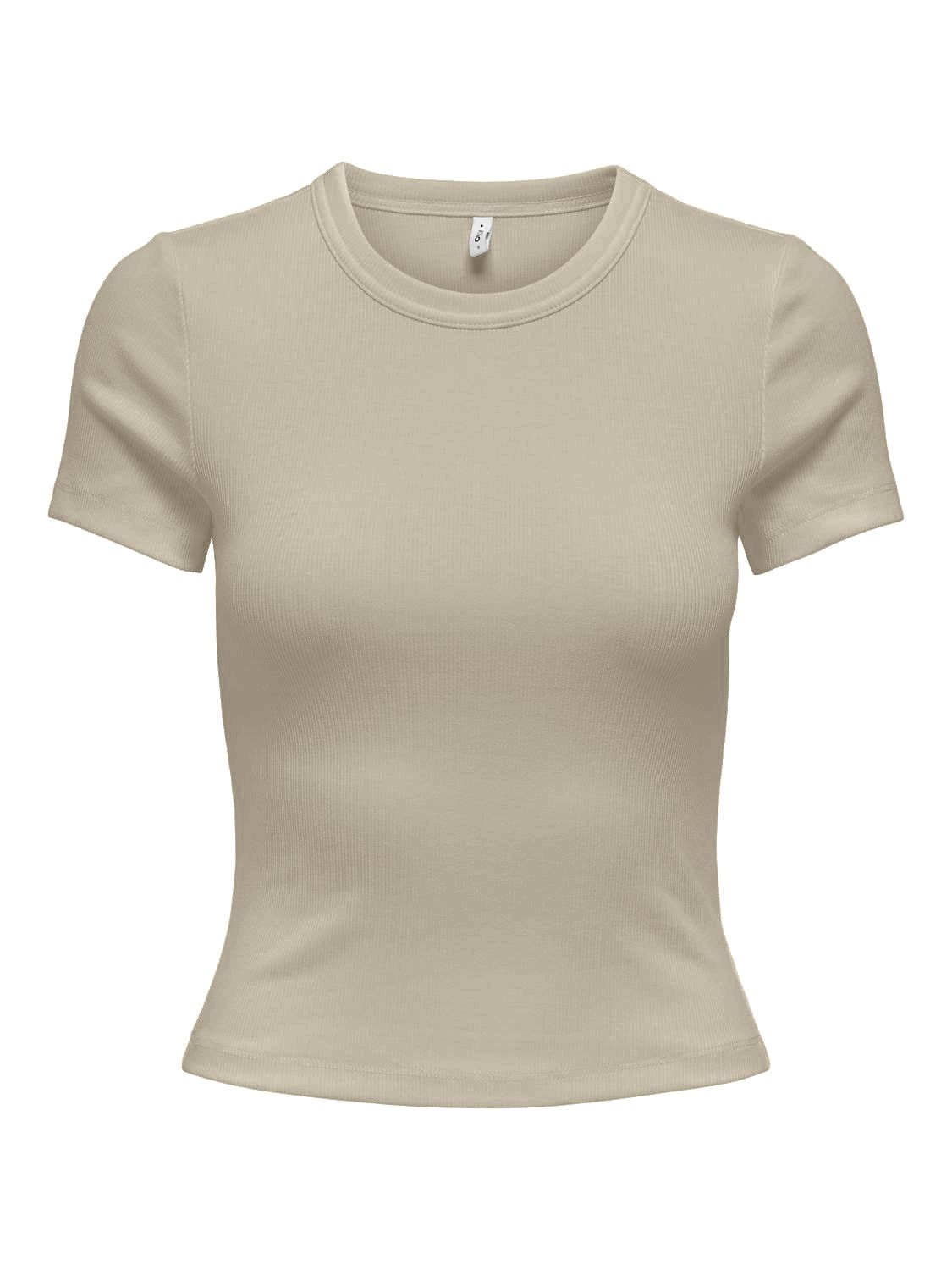 Damen ONLVAL S/S O-NECK TOP