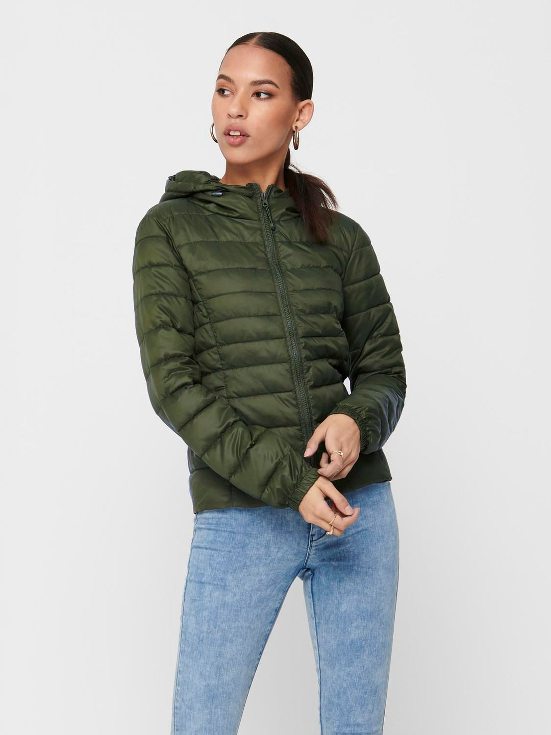 Damen ONLTAHOE HOOD JACKET OTW NOOS grün