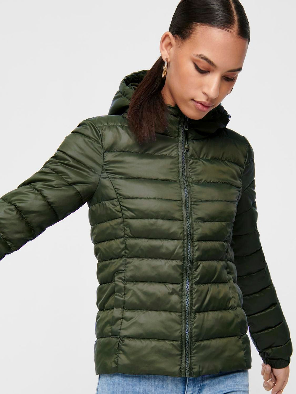 Damen ONLTAHOE HOOD JACKET OTW NOOS grün