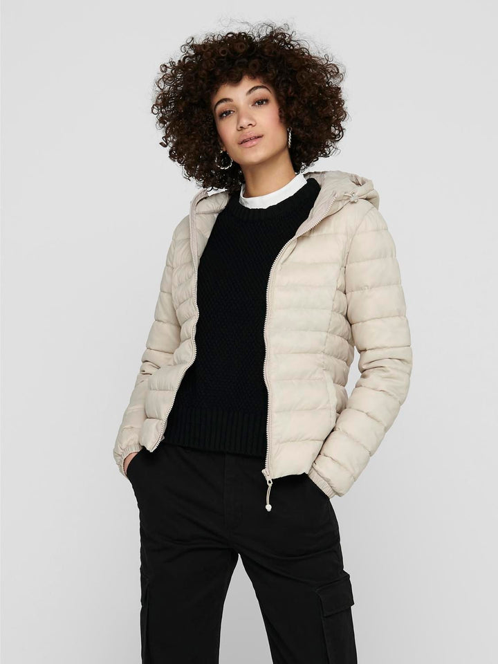 Damen ONLTAHOE HOOD JACKET OTW NOOS beige