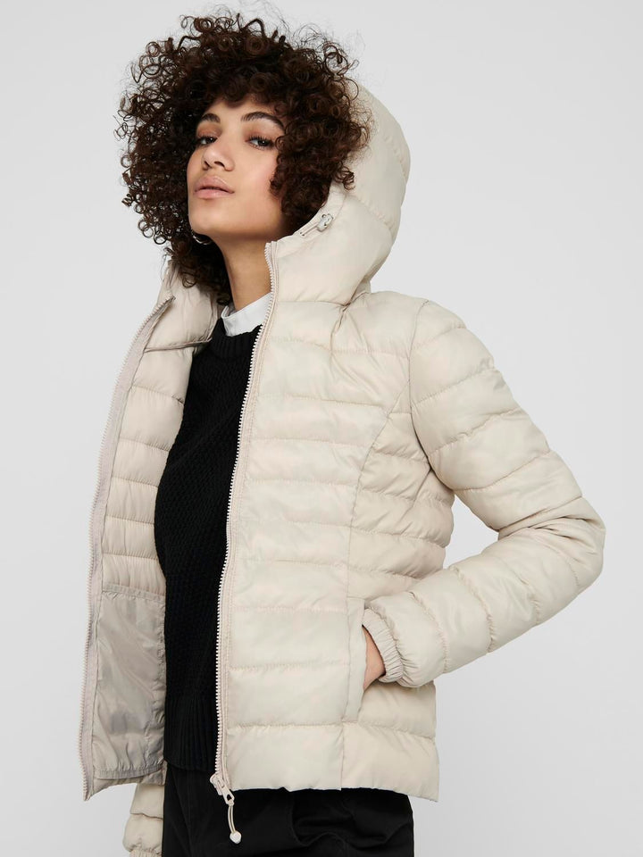 Damen ONLTAHOE HOOD JACKET OTW NOOS beige