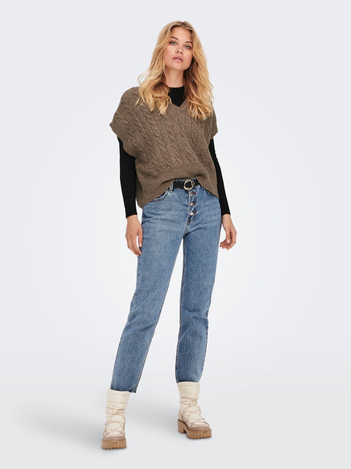 Damen ONLMELODY VEST KNT NOOS