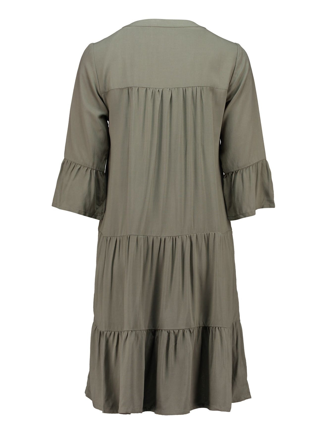 Hailys Viskose-Kleid mit V-Ausschnitt