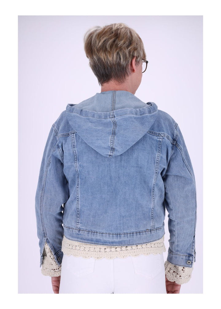 Damen Jeansjacke mit Kapuze