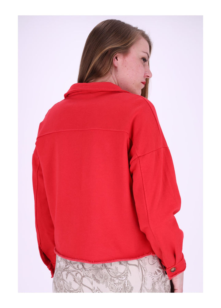 Damen Sweatjacke geknöpft