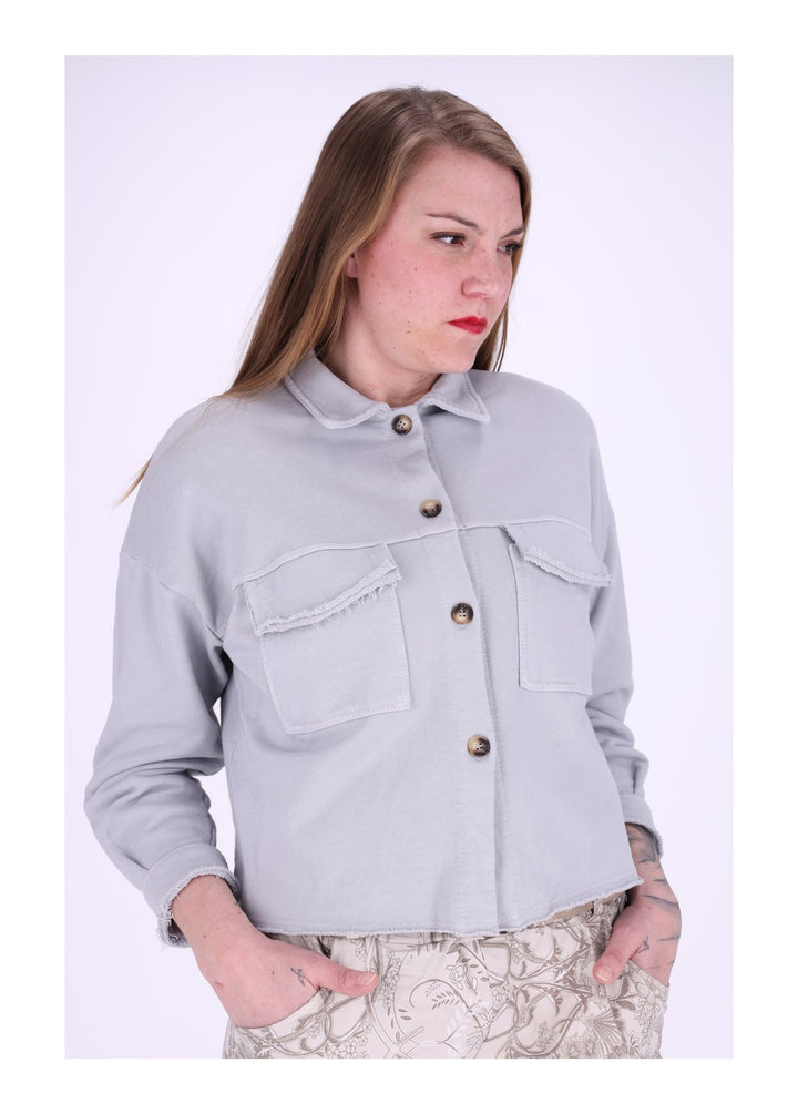 Damen Sweatjacke geknöpft