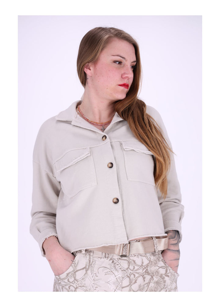 Damen Sweatjacke geknöpft