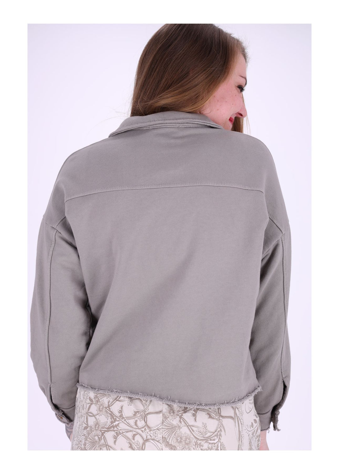 Damen Sweatjacke geknöpft