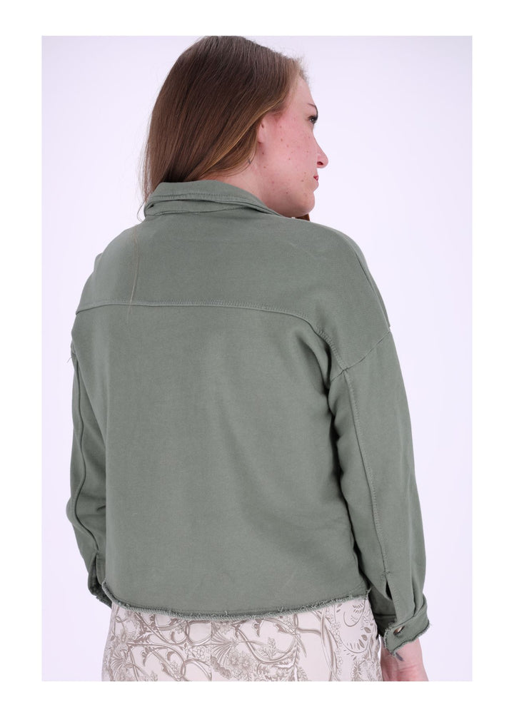 Damen Sweatjacke geknöpft