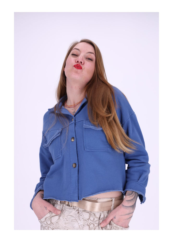 Damen Sweatjacke geknöpft