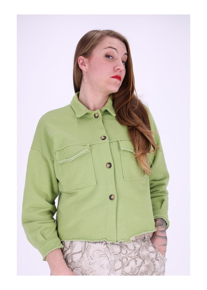 Damen Sweatjacke geknöpft