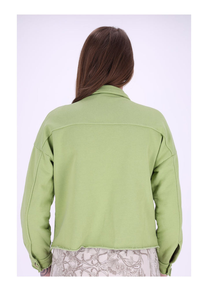 Damen Sweatjacke geknöpft