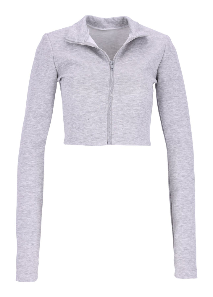 Damen Sweatjacke Stehkragen