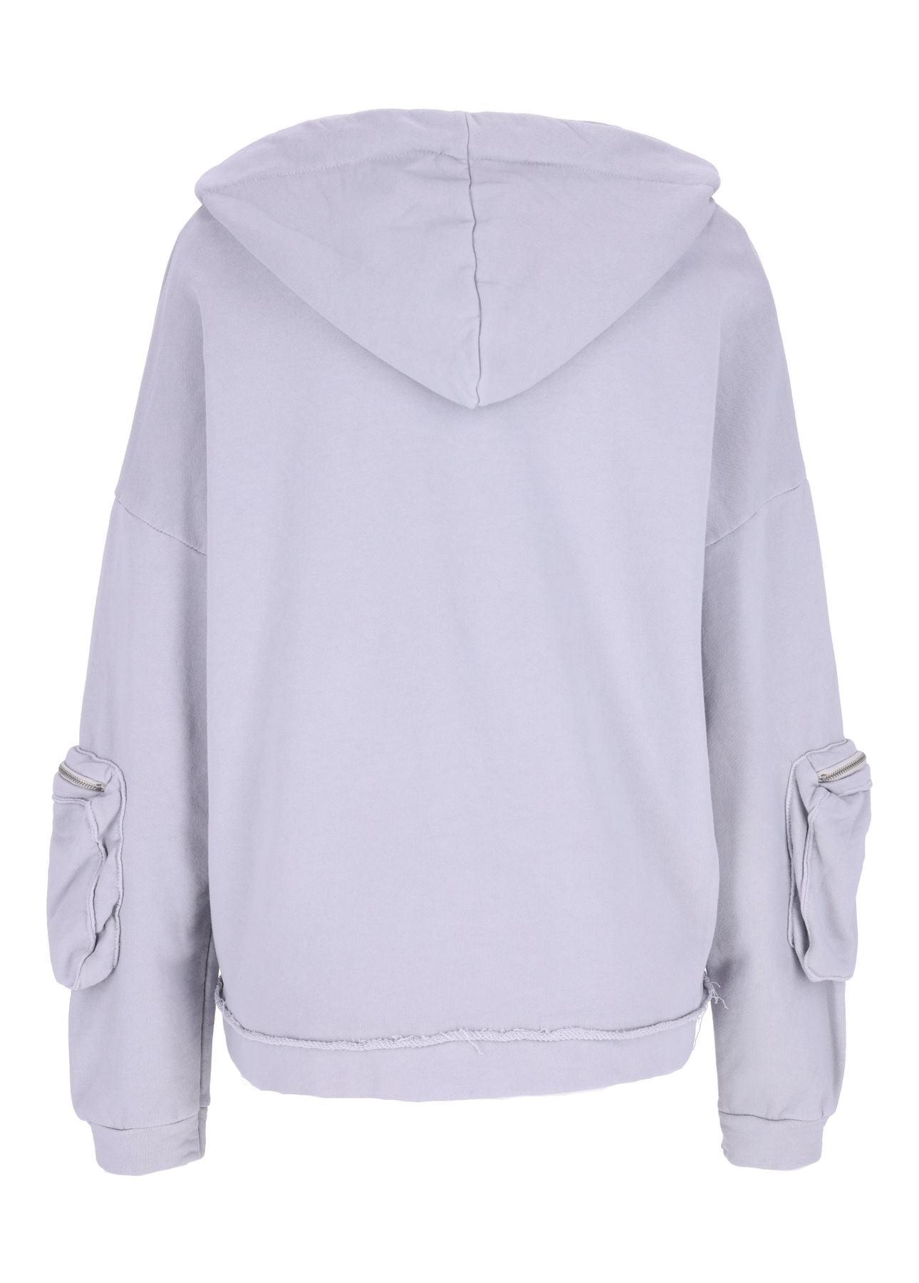 Damen Sweatjacke Kapuze Tasche am Ärmel