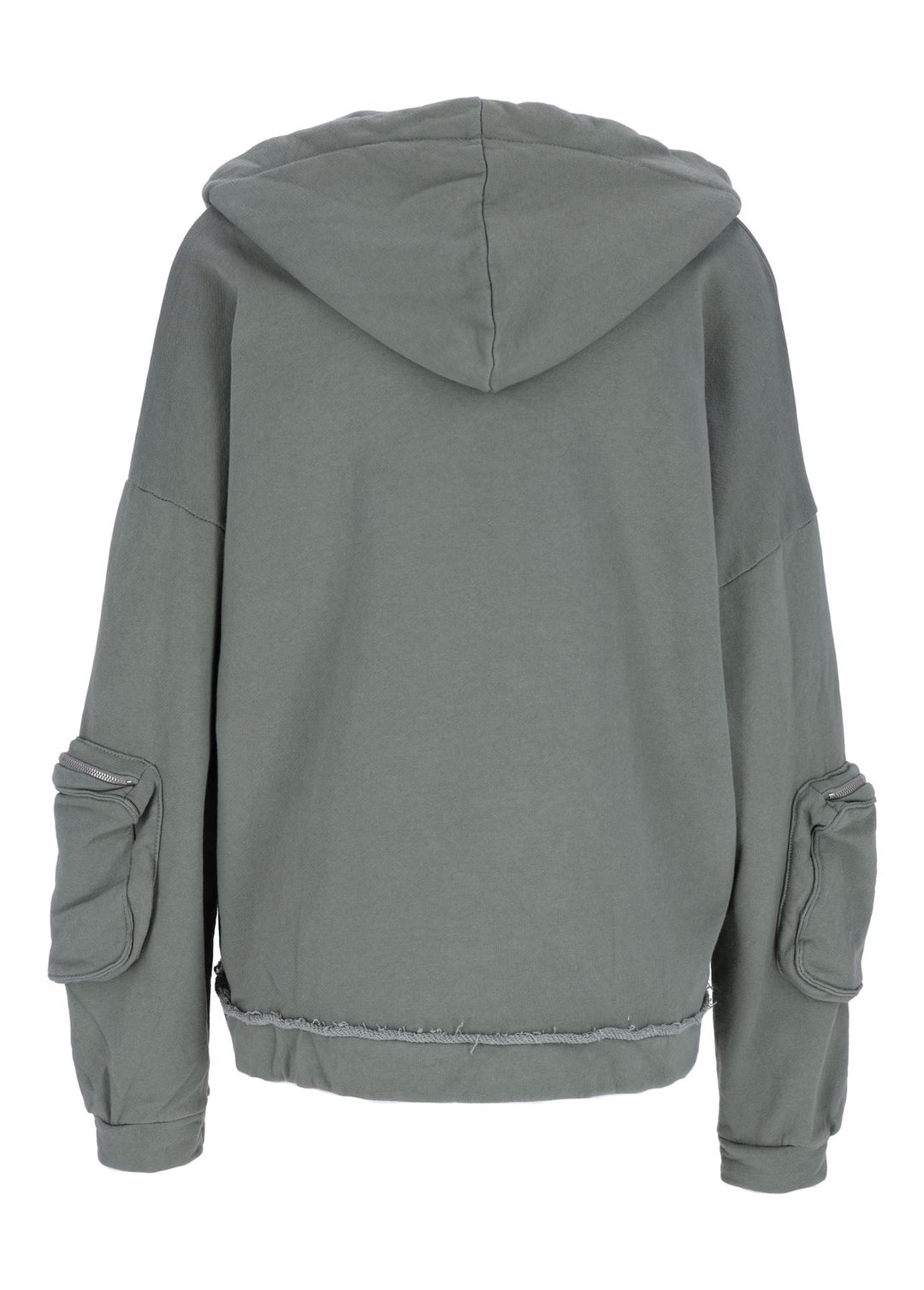 Damen Sweatjacke Kapuze Tasche am Ärmel