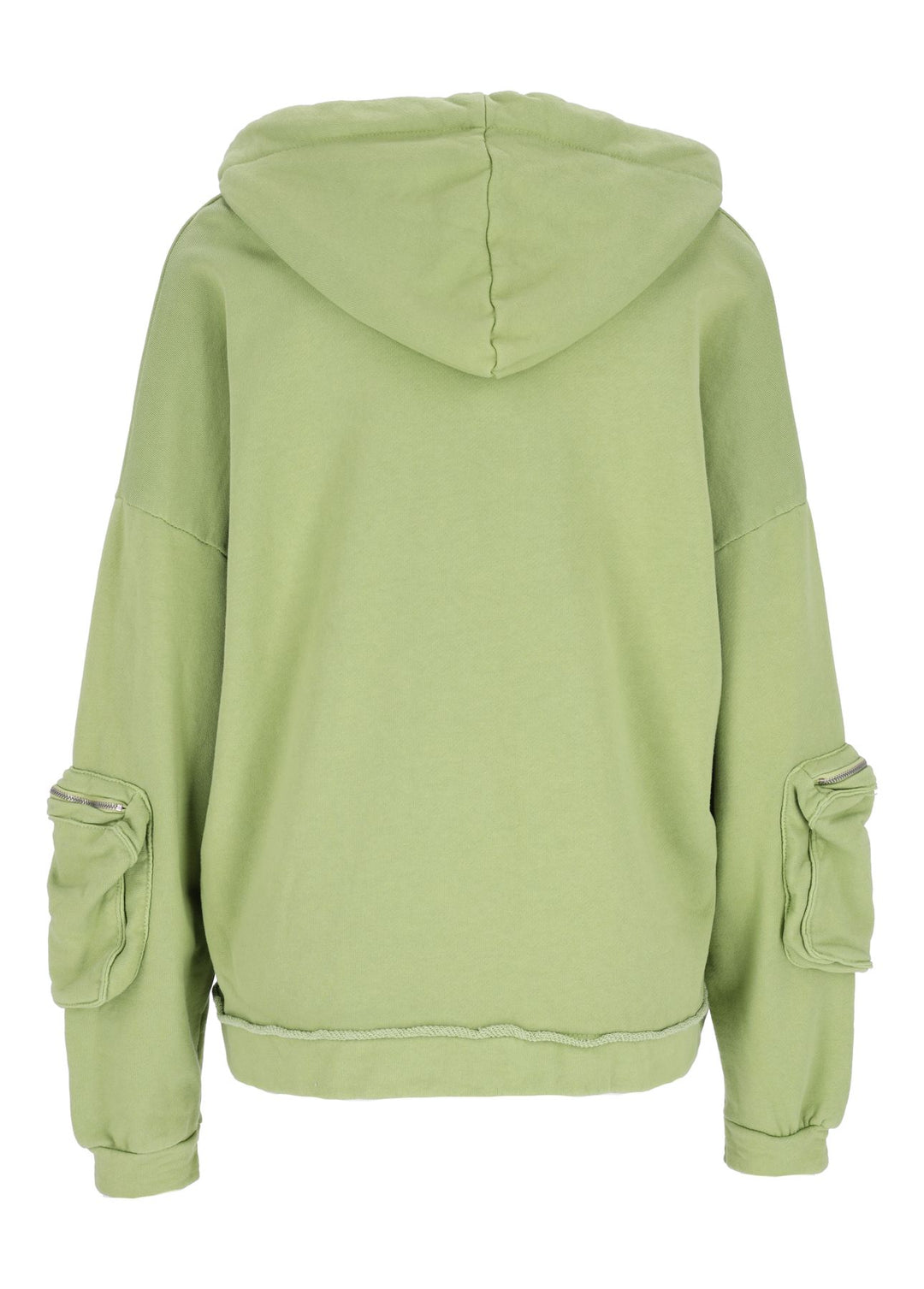 Damen Sweatjacke Kapuze Tasche am Ärmel