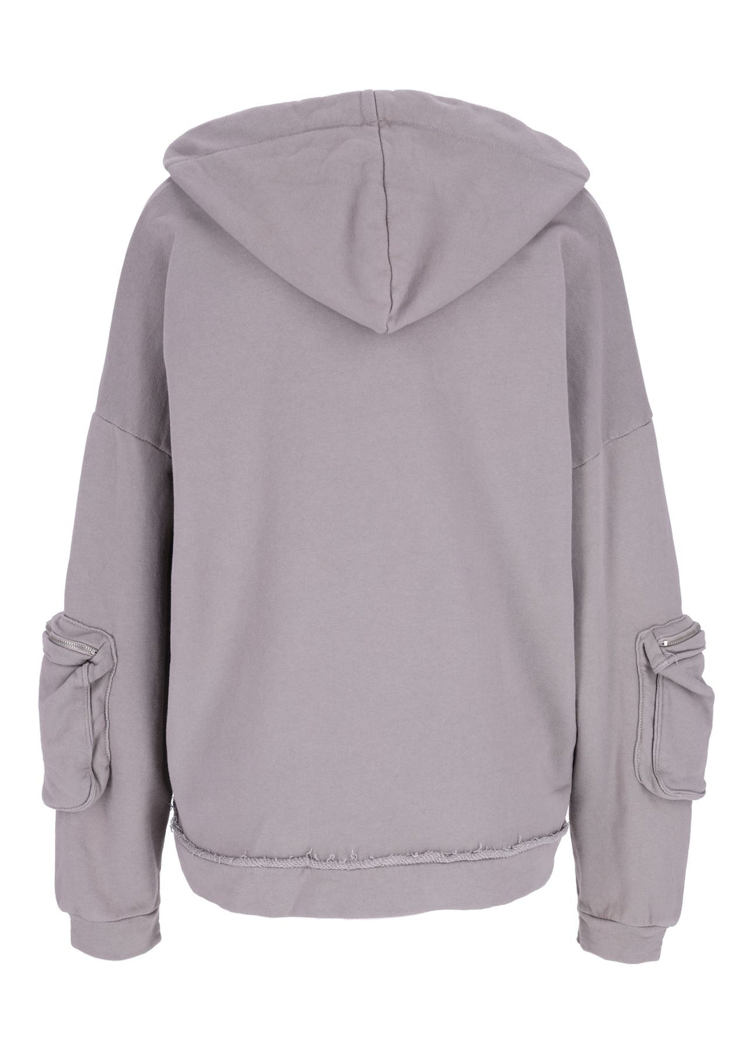 Damen Sweatjacke Kapuze Tasche am Ärmel
