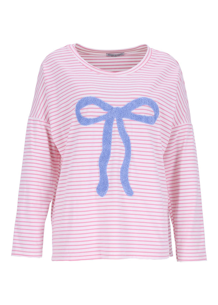 Damen Shirt Rinkel Stickerei Splash of Color