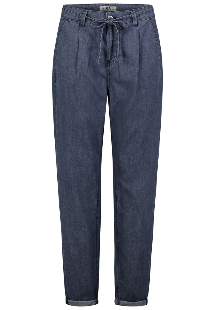 Damen DOB light denim ballon fit, Falten