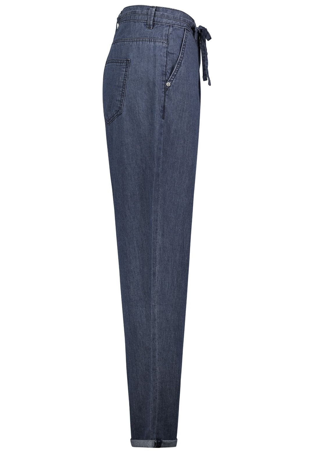 Damen DOB light denim ballon fit, Falten