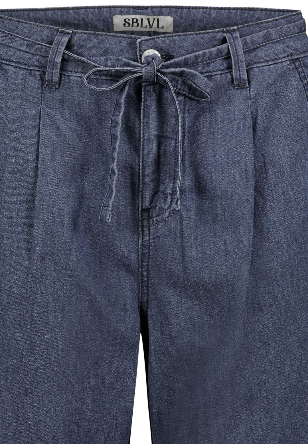 Damen DOB light denim ballon fit, Falten