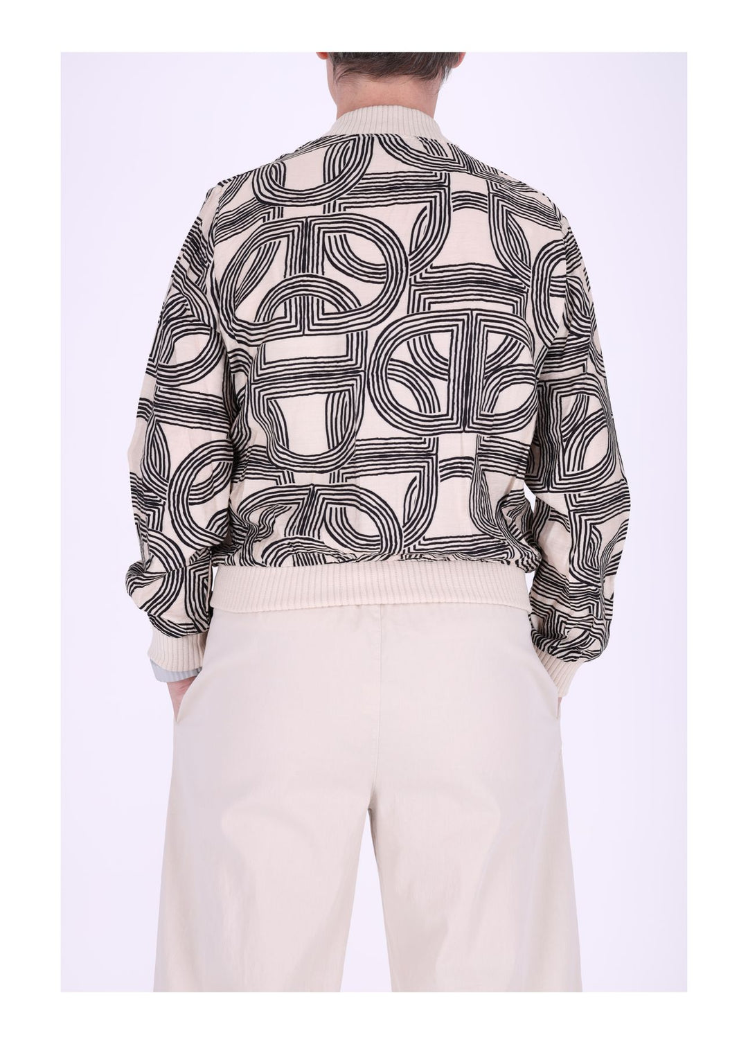 Damen Blouson Jacke Gemustert